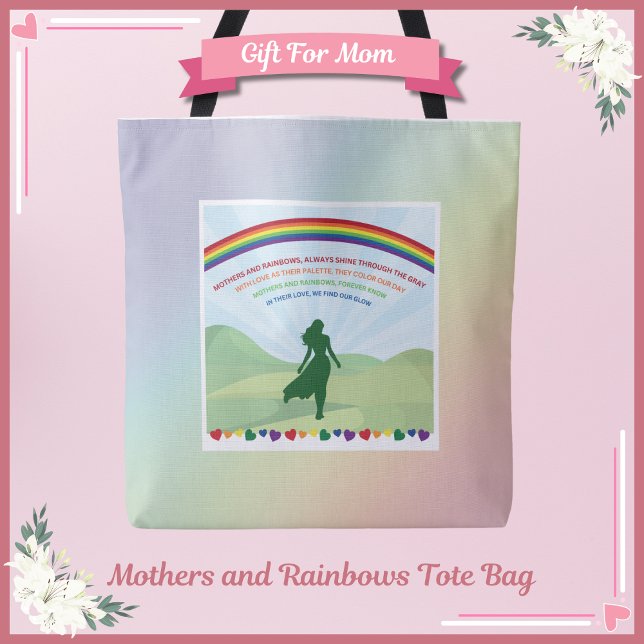 Mor och Rainbows Mors dag Tote Bag Tygkasse (Mother’s and Rainbows Tote Bag)