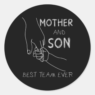 Mor och Son, bästa team som någonsin matchat famil Runt Klistermärke
