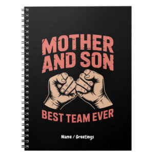 Mor och Son Best Team någonsin Lycklig Mors dag Anteckningsbok