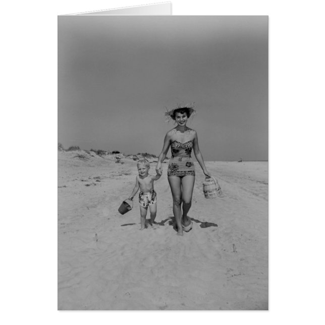 Mor och Son Hälsningskort (Framsidan)