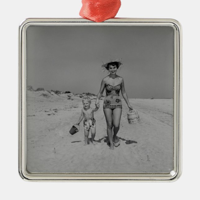 Mor och Son Julgransprydnad Metall (Framsidan)