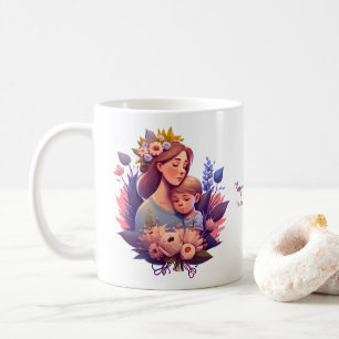 Mor och Son Lycklig Mors dag Kaffemugg