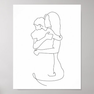 Mor och Son Print, Mor och Son Gift, Mor Poster