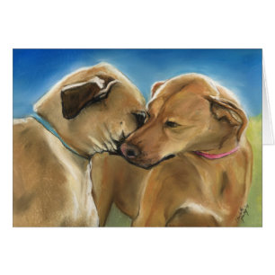 "Mor- och Sonmöte" Rhodesian Ridgeback kort