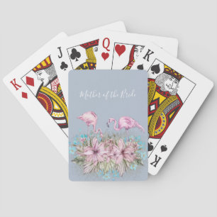 MOR-OF-BRIDE Blushing Flamingo Tropical Bröllop Casinokort