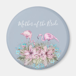 MOR-OF-BRIDE Blushing Flamingo Tropical Bröllop Magnet