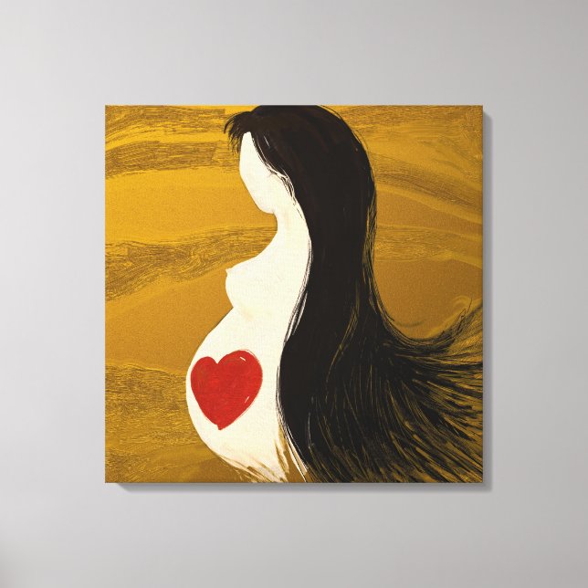 Mor, omslaget arbetsyta canvastryck (Framsida)