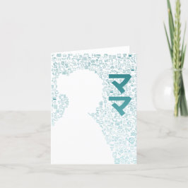 Mor på japanska tecken (Katakana) Tack Kort