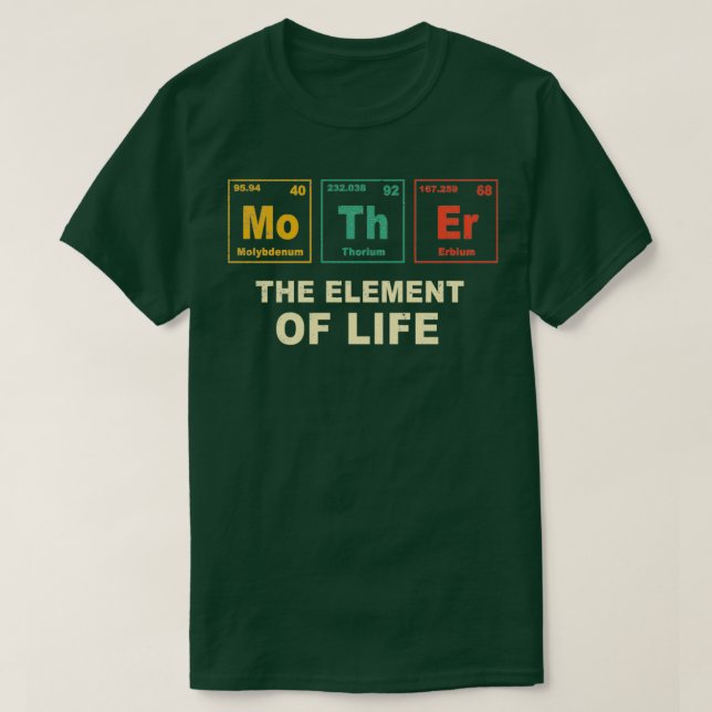 Mor Periodic Bord Geek älskare Retro Gee T Shirt (Design framsida)