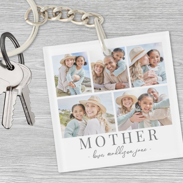 Mor Photo Collage (Mother Photo Collage Keychain)