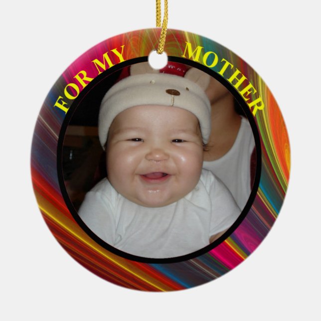 Mor Photo Gift Märkre & Ornament (Framsidan)