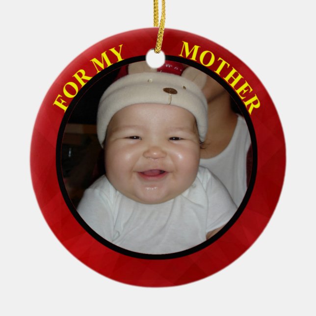 Mor Photo Gift Märkre & Ornament (Framsidan)