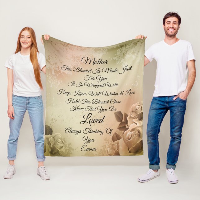 Mor Photo Personalize Fleece Blanket (På plats)