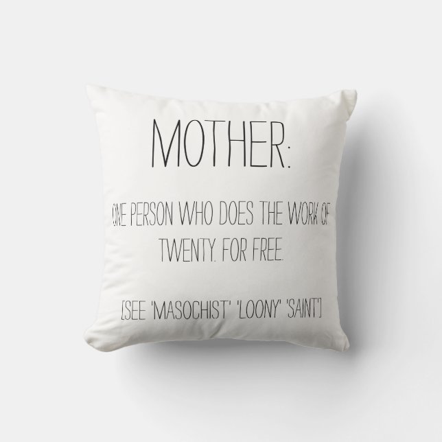 Mor Pillow - Mors dag Gift Kudde (Framsida)