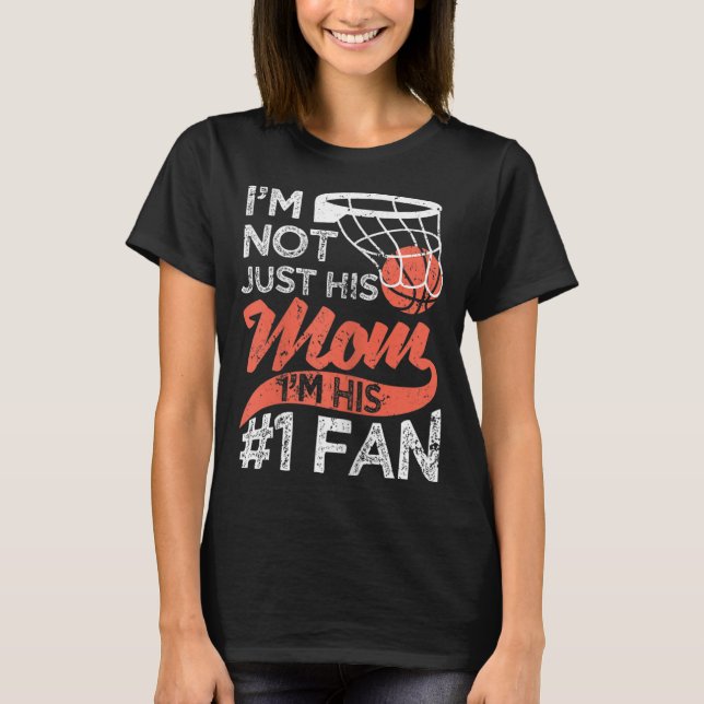Mor Player Mors dag Basketball Mamma nummer O T Shirt (Framsida)