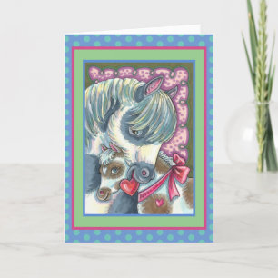MOR PONY & HER CUTE VALENTINE FILLY, HORSE HELGKORT