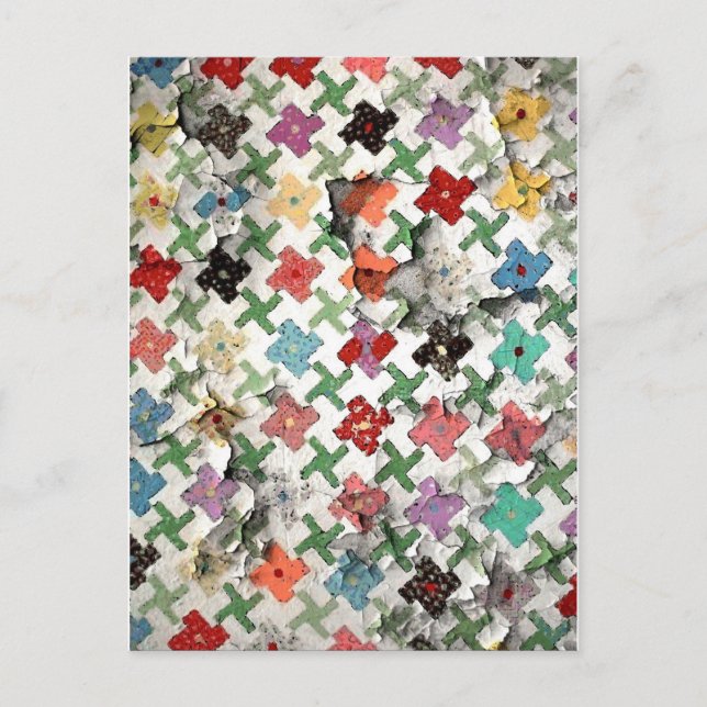 Mor Quilt Postcard Vykort (Framsida)