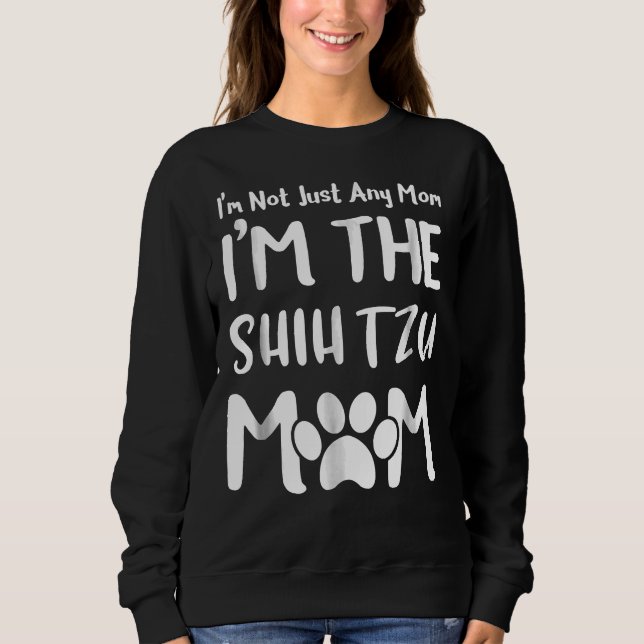 Mor S-dagen Shih Tzu Mamma Mamma Nice T Shirt (Framsida)