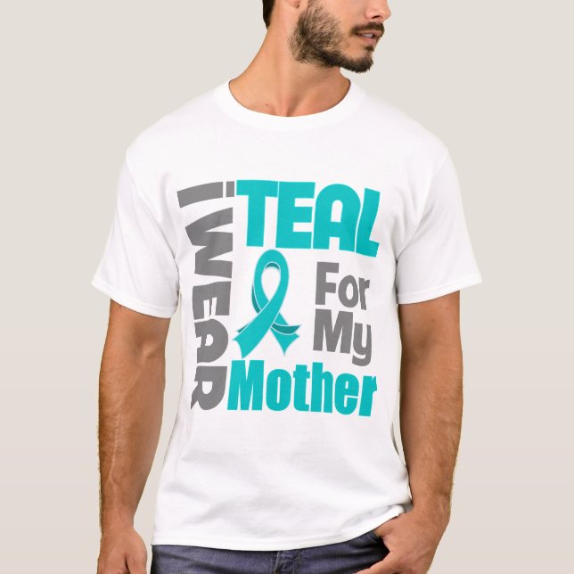 Mor - service för cancer för krickaband Ovarian Tee (Framsida)