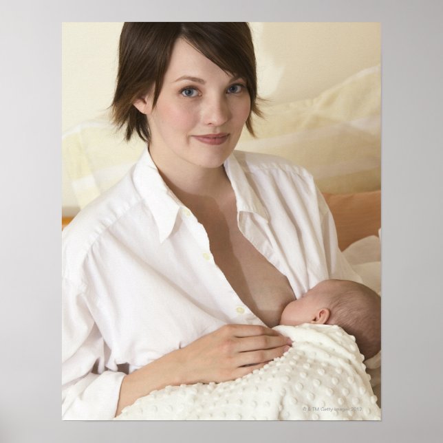 Mor sjuksköterska baby poster (Framsidan)
