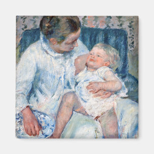 Mor ska Tvätta hennes Sömnig barn, Cassatt Magnet