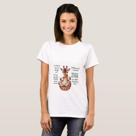 Mor skall vara Giraffe Fetus Messages Funny Grönt T Shirt