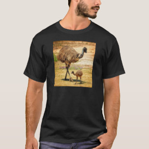 Mor som håller ett öga på henne bebis tee shirt