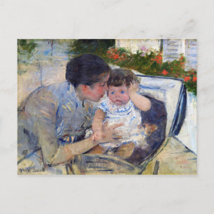 Mor som kämpar för Baby, Mary Cassatt Vykort