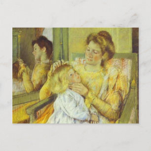 Mor som kommer till hennes barns hår. 1901, Mary C Vykort