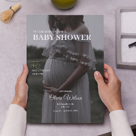 Mor som ska vara babyskor inbjudningar