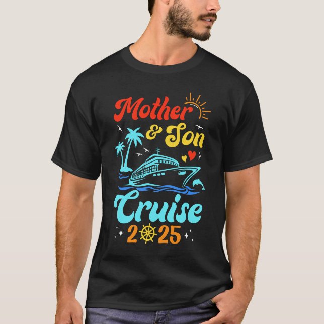 Mor Son Cruise 2025 Family Matching Resa Mamma So T Shirt (Framsida)