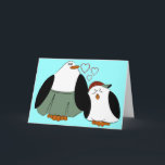 Mor Son Penguins Birthday Kort<br><div class="desc">Skapat biet med oljeblyertspenna och redigerades digitalt. Originalkonst av Deborah Miller.</div>