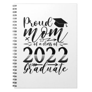 Mor stolt Mamma i klass 2022 Student Anteckningsbok