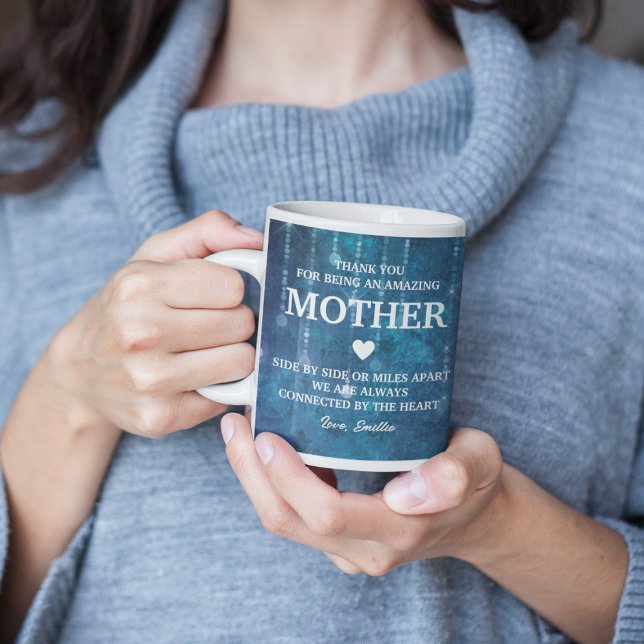Mor Tack Heartfilt Message Personlig Kaffemugg (Mother Thank You Heartfelt Message Personalized Coffee Mug
)