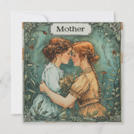 Mor Tender Touch: Expressive Önskemål Julkort