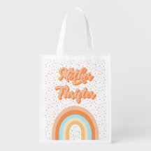 Mor Thrifter Rainbow Reusable Livsmedel Tote