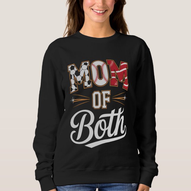 Mor till båda fotboll baseball sport t-shirt (Framsida)