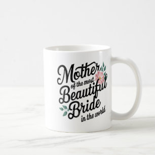 Mor till den vackraste bruden Glad bröllops-Pa Kaffemugg