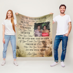Mor till dotterfotnoten Blanket Fleecefilt
