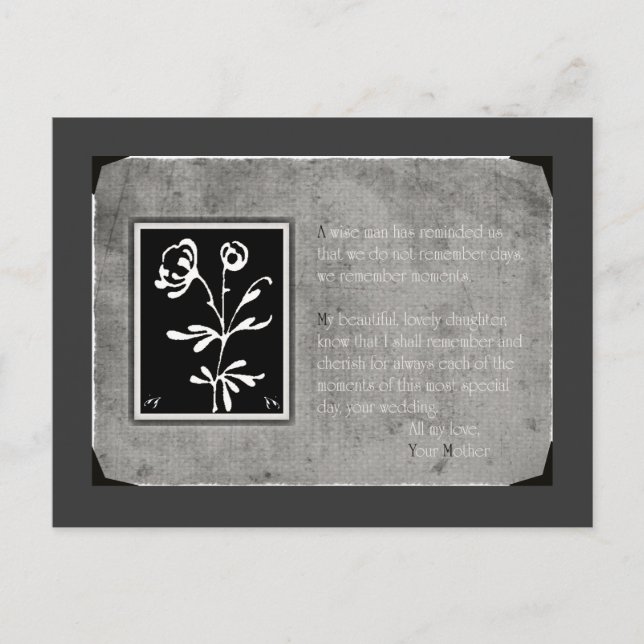 Mor till dotterkort vykort (Framsida)