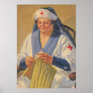 Mor till konstnären - Kulhanek 1942-utskrift Poster