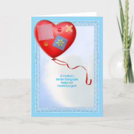 Mor TLC Heart Balloon Tack Kort