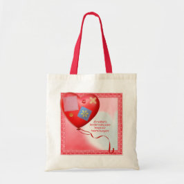 Mor TLC Heart Balloon Tygkasse