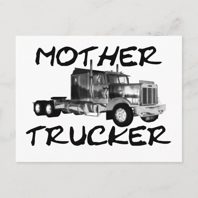 MOR TRUCKER - BLACK & WHITE VYKORT (Framsida)
