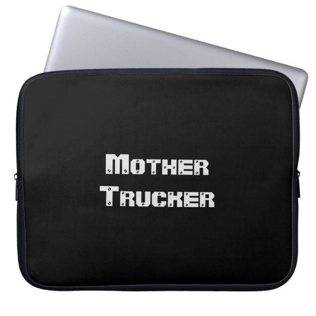 Mor Trucker lustig coola Text Laptop Sleeve (Framsidan)