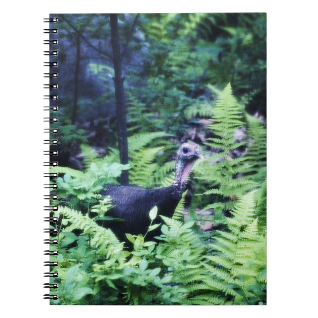 Mor Turkiet i Ferns Notebook Anteckningsbok Med Spiral (Framsidan)