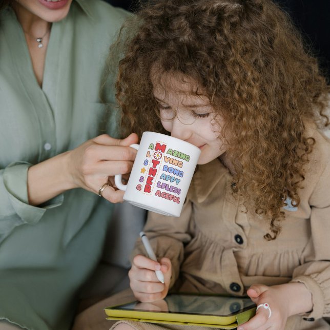 Mor Två-Tonad Mugg ( Amazing gift for an amazing mom)