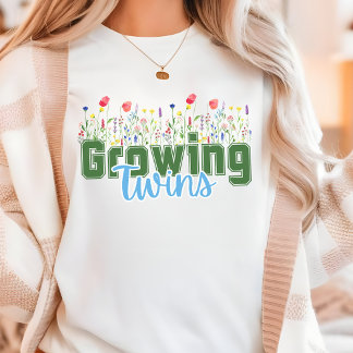 Mor, twin mamma, twillingar-gåva t shirt