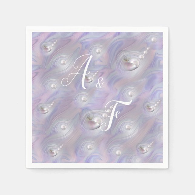 Mor vid Pearls ge födelse till en pärla Pappersservett (Framsidan)