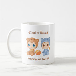 Mor vid Twillingar Baby Cat Bear Jumpdress Kaffemugg